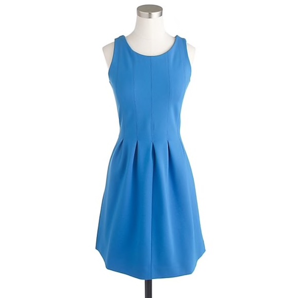 J. Crew Dresses & Skirts - • new j.crew flattering blue pleated flare dress •